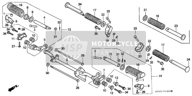 Honda CM125C 1992 Étape pour un 1992 Honda CM125C